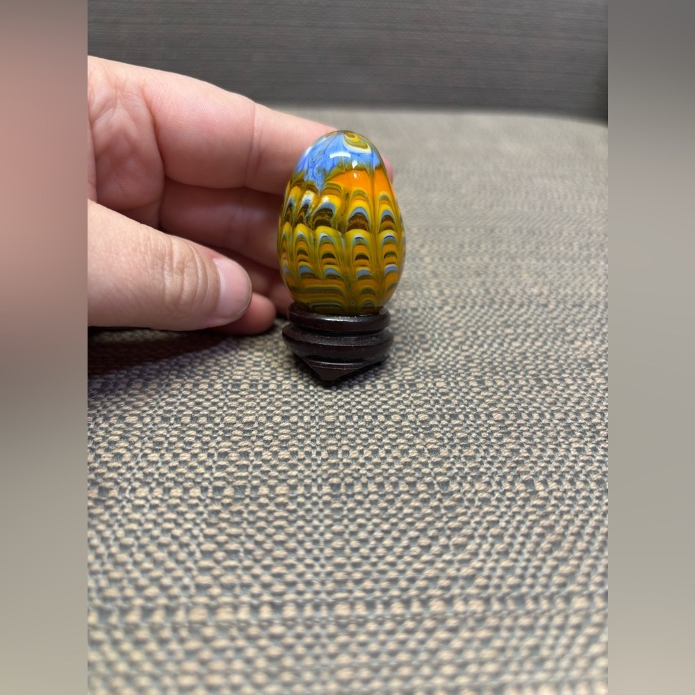 Hand blown Small Glass Egg